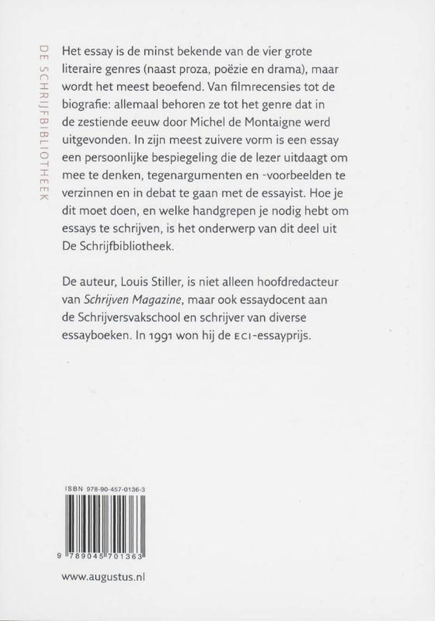 Achterkant van Essays schrijven