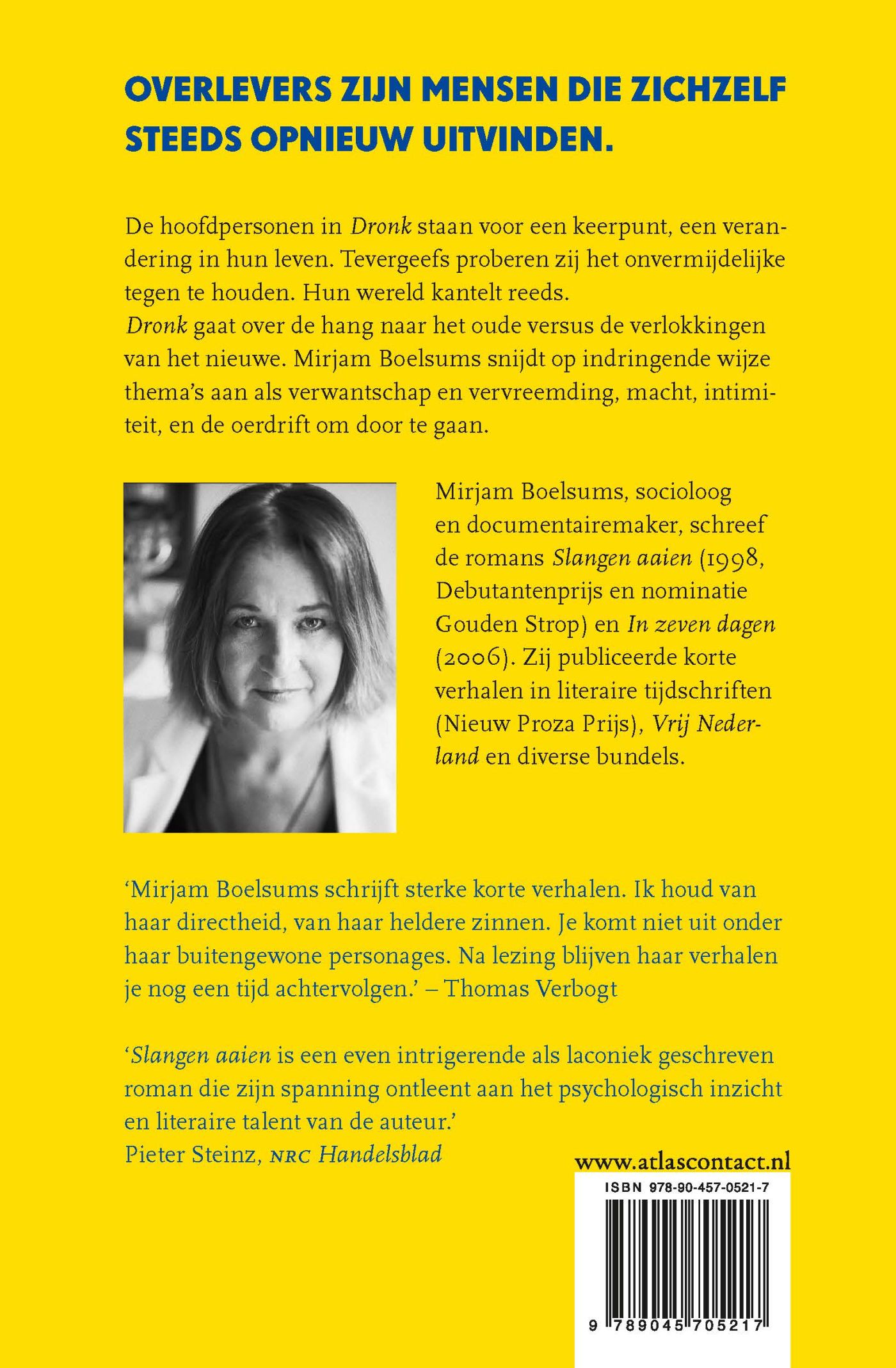 Achterkant van Dronk