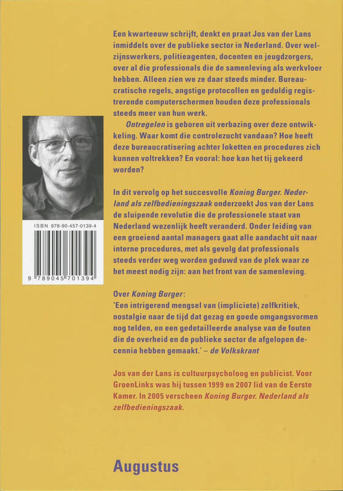 Achterkant van Ontregelen
