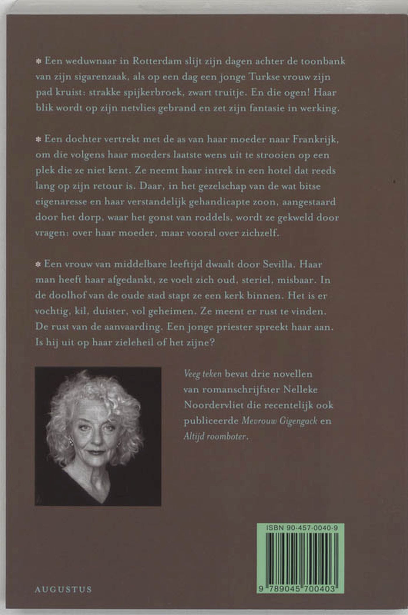 Achterkant van Veeg teken