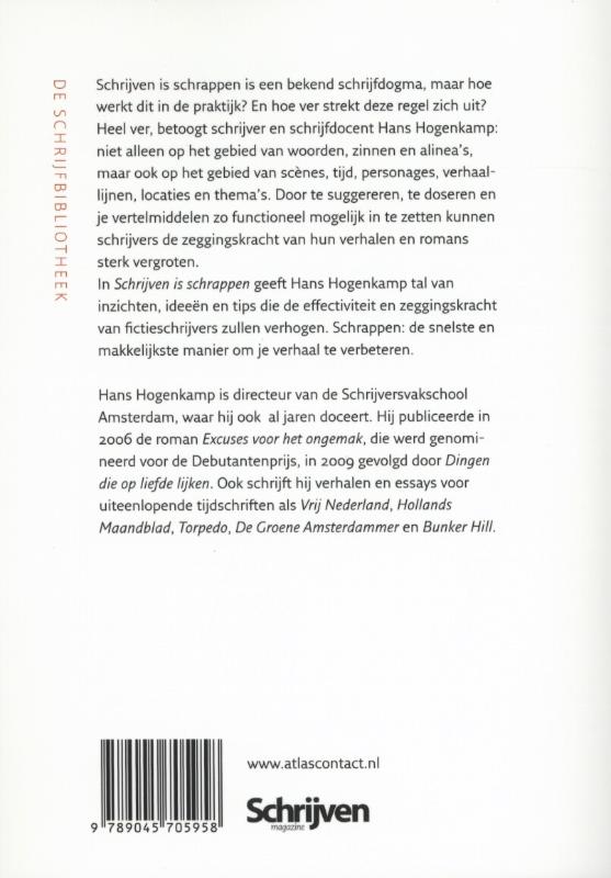 Achterkant van Schrijven is schrappen