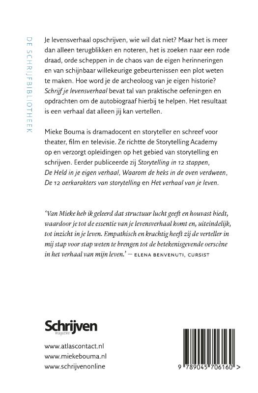 Achterkant van Schrijf je levensverhaal