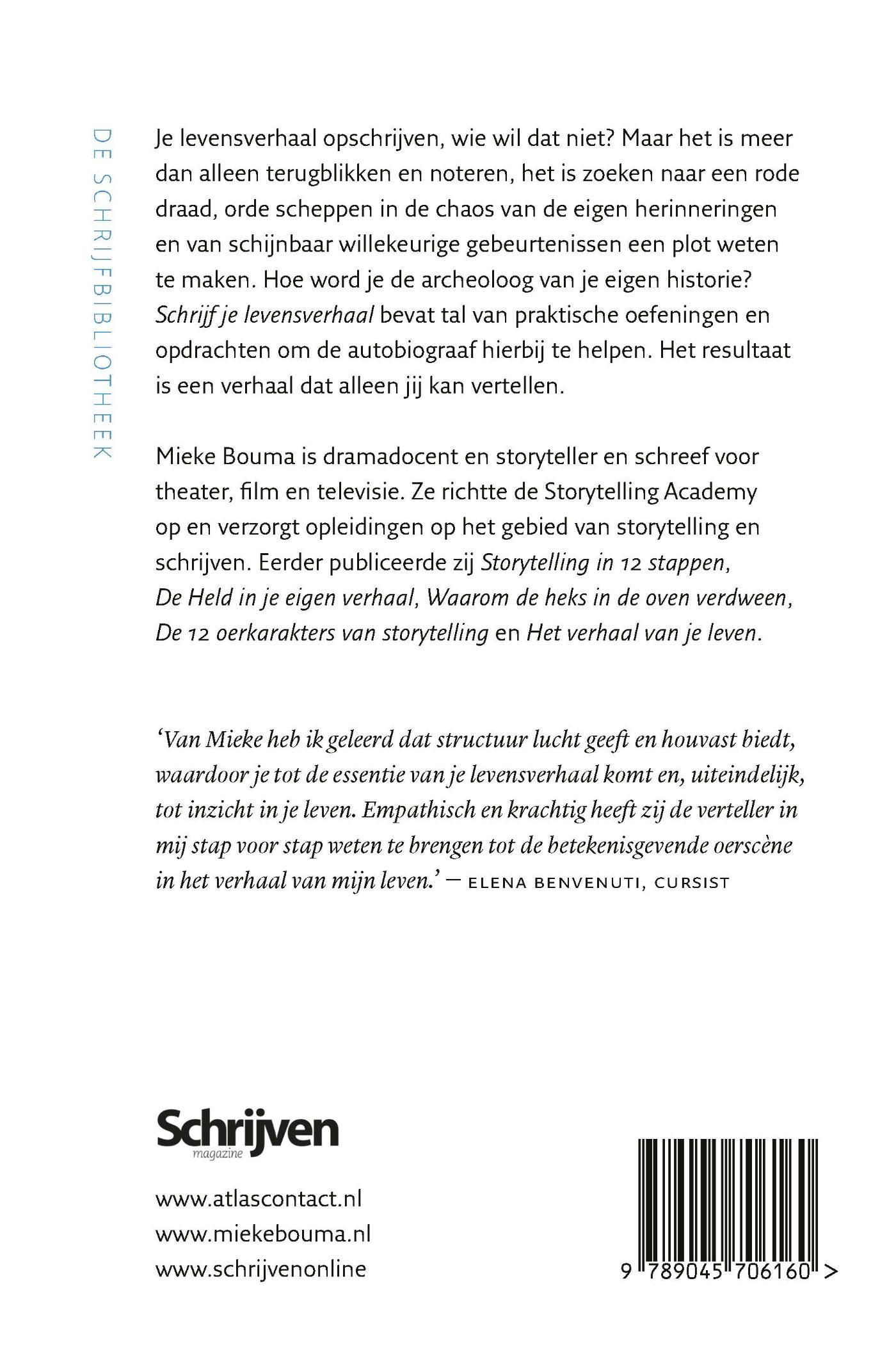Achterkant van Schrijf je levensverhaal