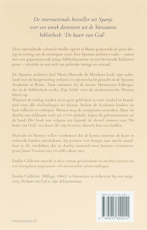 Achterkant van De kaart van God