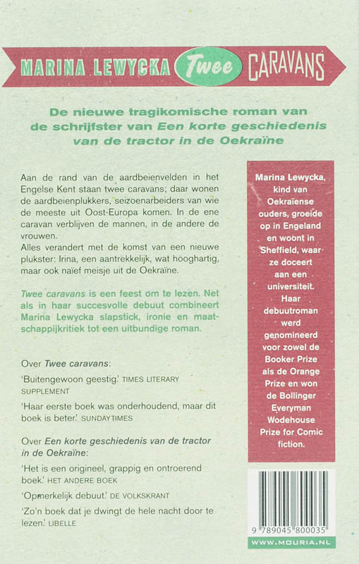 Achterkant van Twee caravans