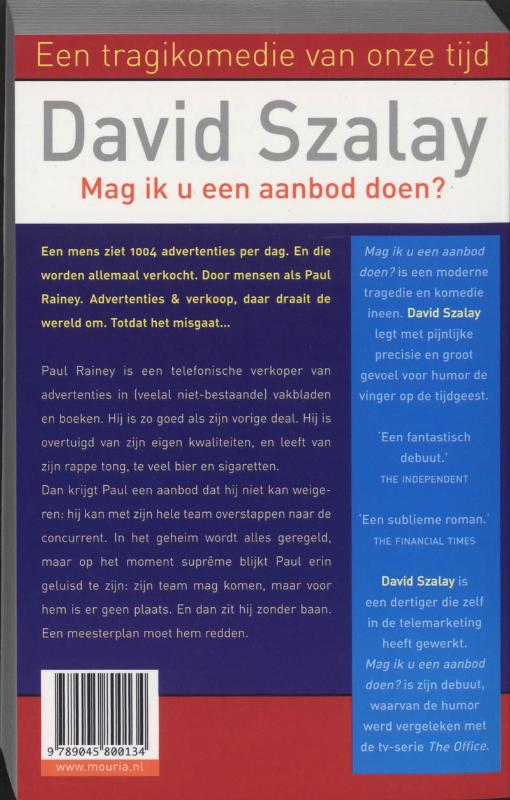 Achterkant van Mag ik u een aanbod doen?