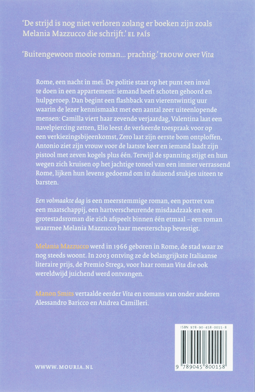 Achterkant van Een volmaakte dag
