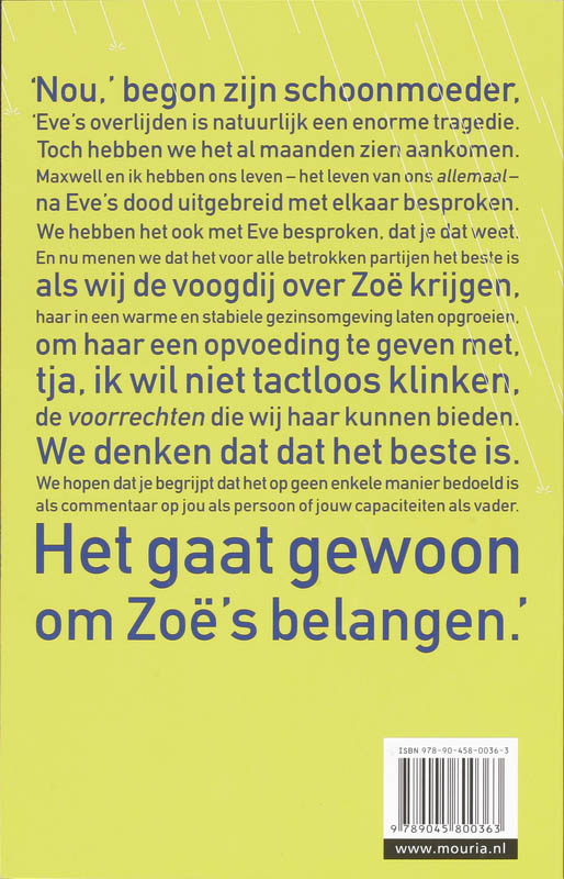 Achterkant van De kunst van het rijden in de regen