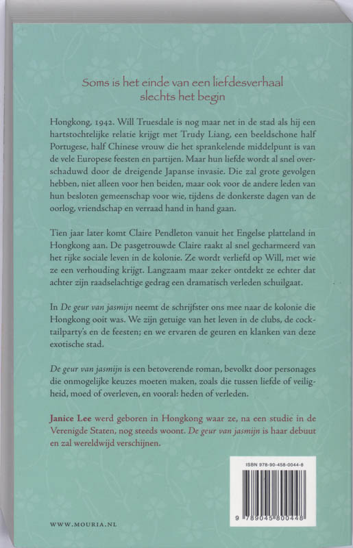Achterkant van De geur van jasmijn