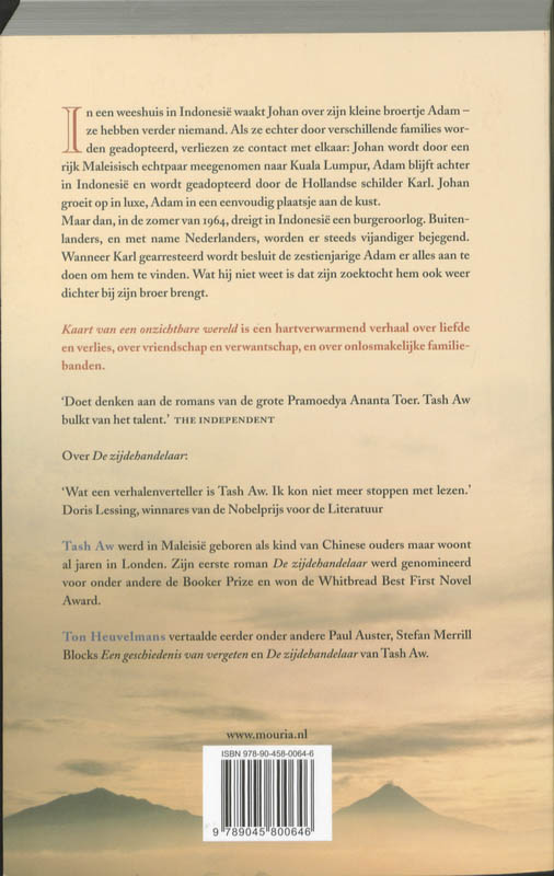 Achterkant van Kaart van een onzichtbare wereld