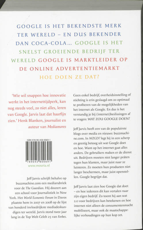 Achterkant van Wat zou Google doen?