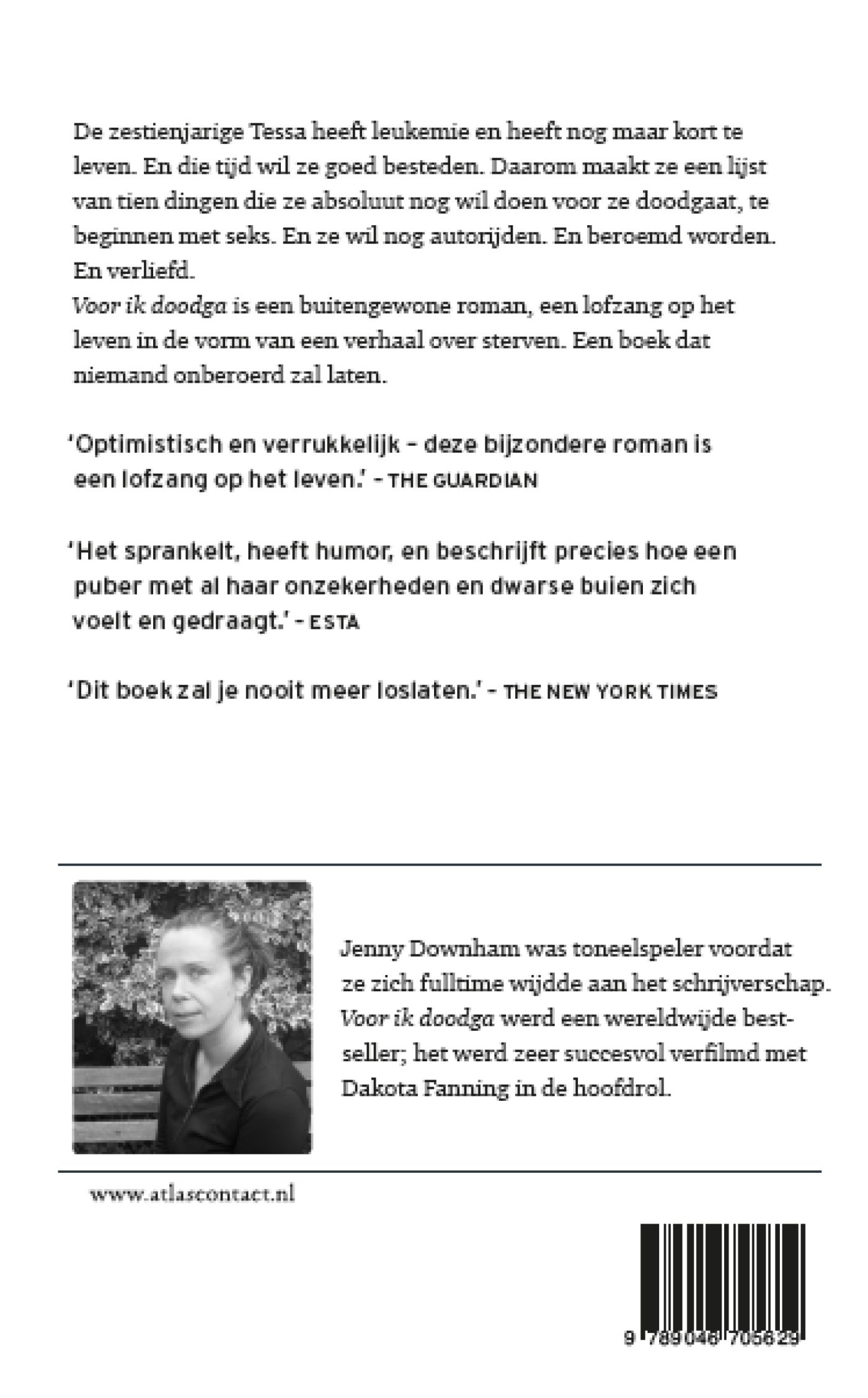 Achterkant van Voor ik doodga