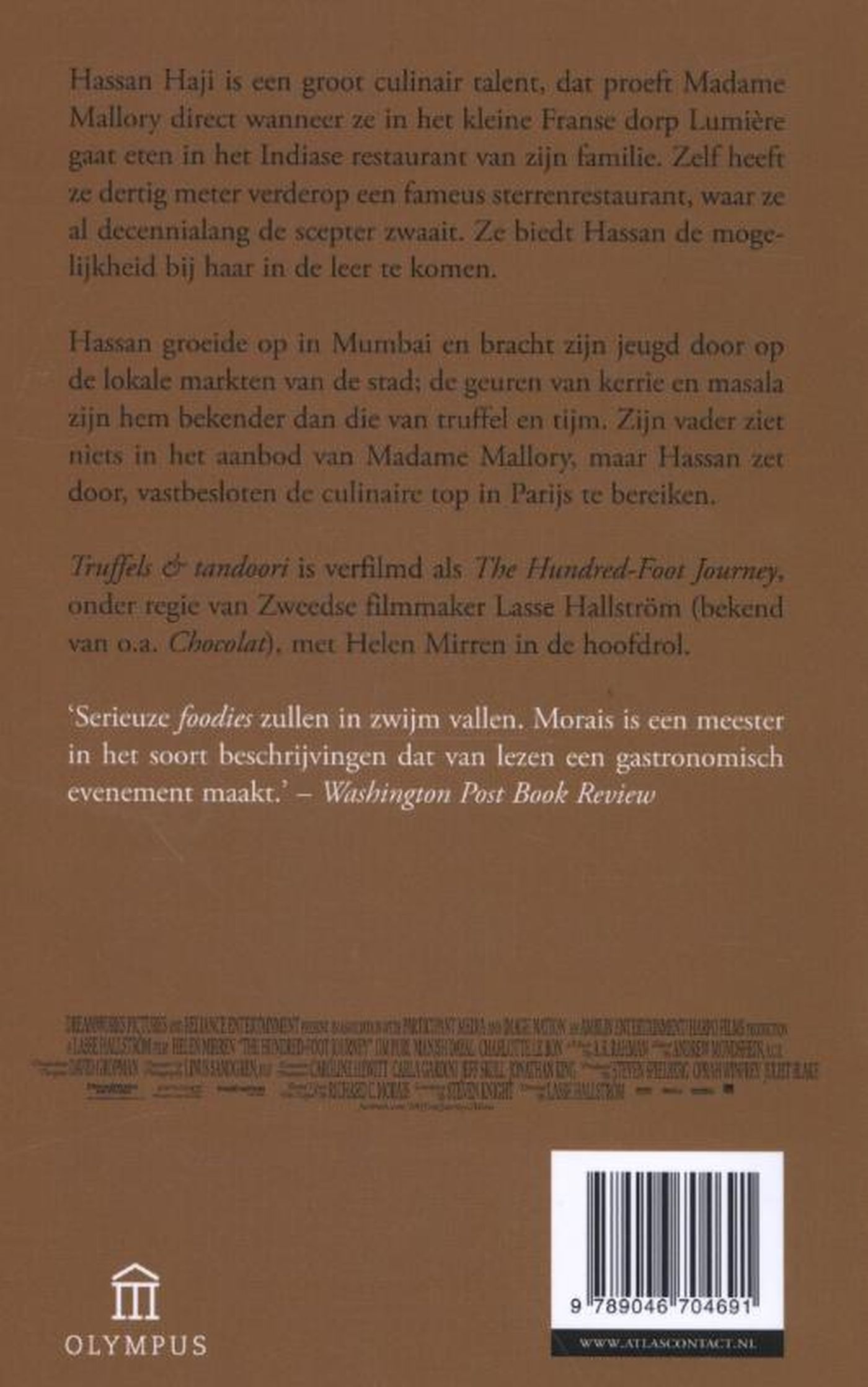 Achterkant van Truffels en tandoori
