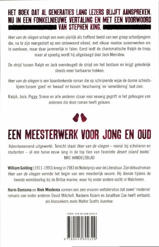 Achterkant van Heer van de Vliegen