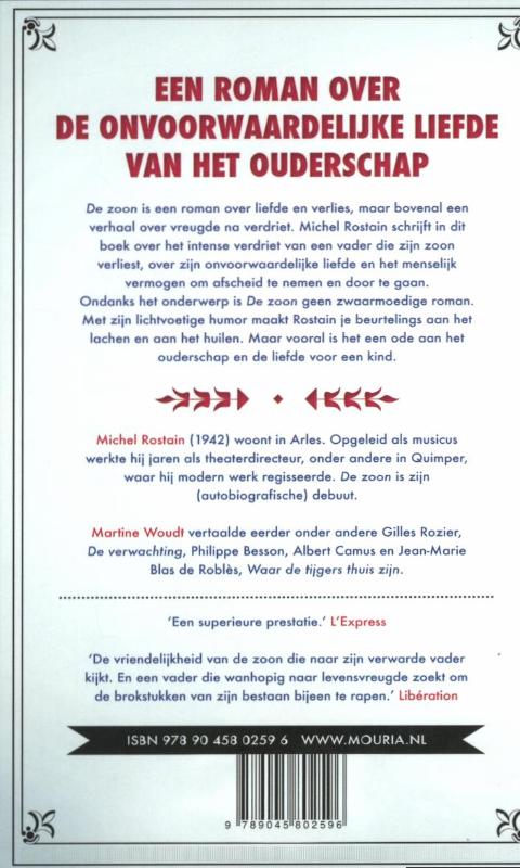 Achterkant van De zoon