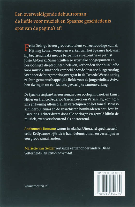 Achterkant van De Spaanse strijkstok