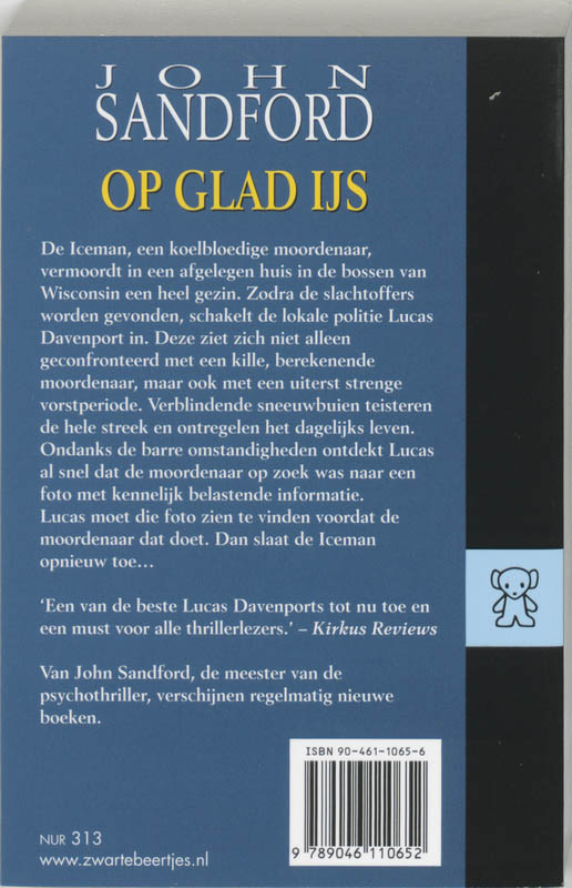 Achterkant van Op glad ijs