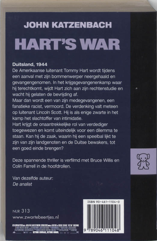 Achterkant van Hart's War