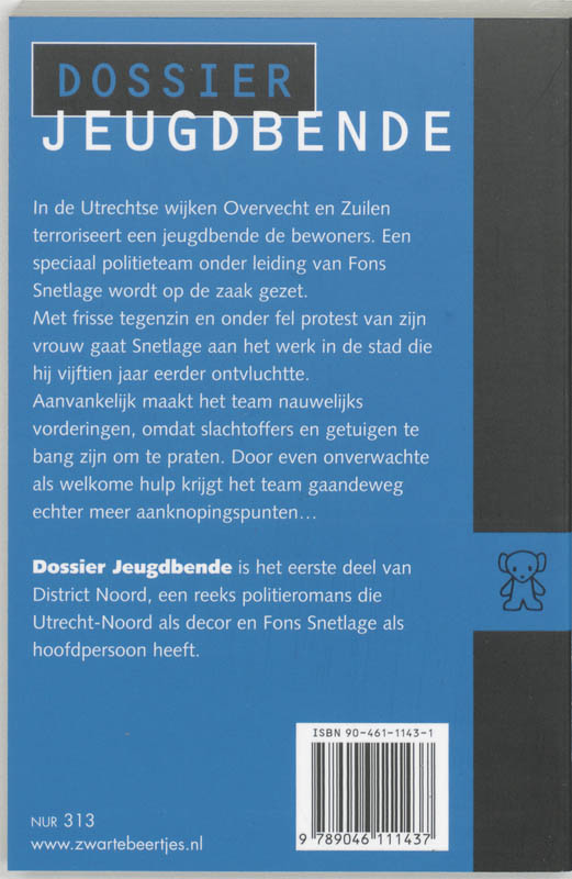 Achterkant van Dossier jeugdbende