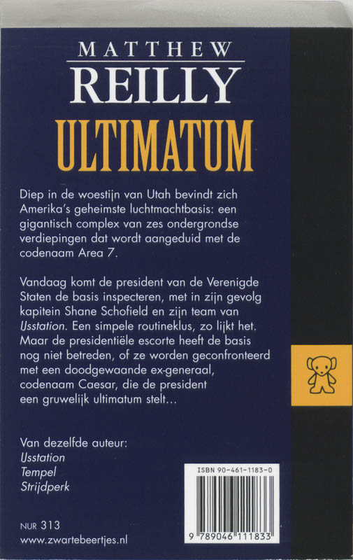 Achterkant van Ultimatum