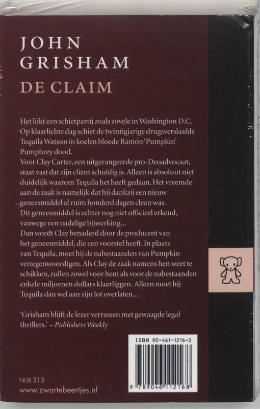 Achterkant van De claim