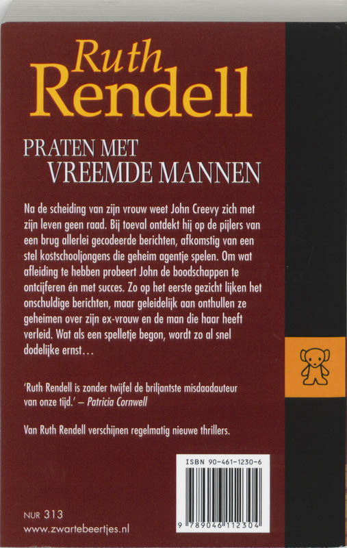 Achterkant van Praten met vreemde mannen