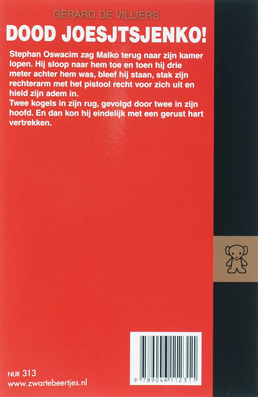 Achterkant van Dood Joesjtsjenko!