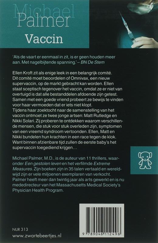 Achterkant van Vaccin