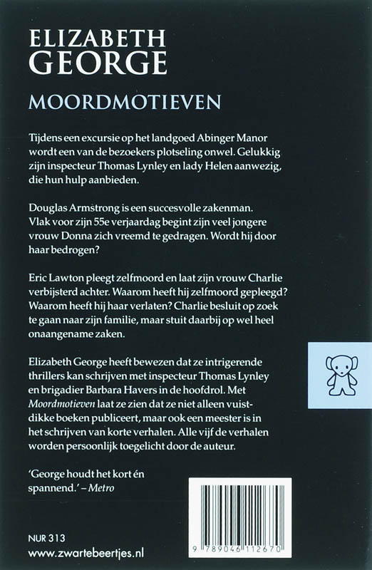 Achterkant van Moordmotieven