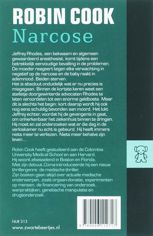 Achterkant van Narcose