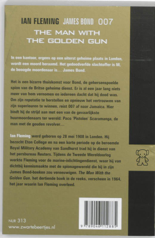 Achterkant van The man with the golden gun