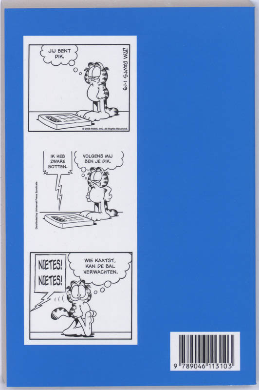 Achterkant van Garfield 52