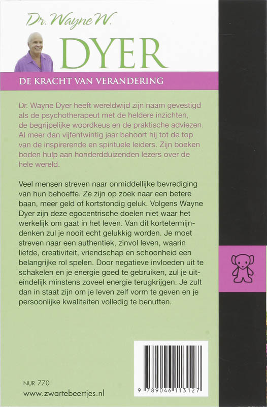 Achterkant van De kracht van verandering