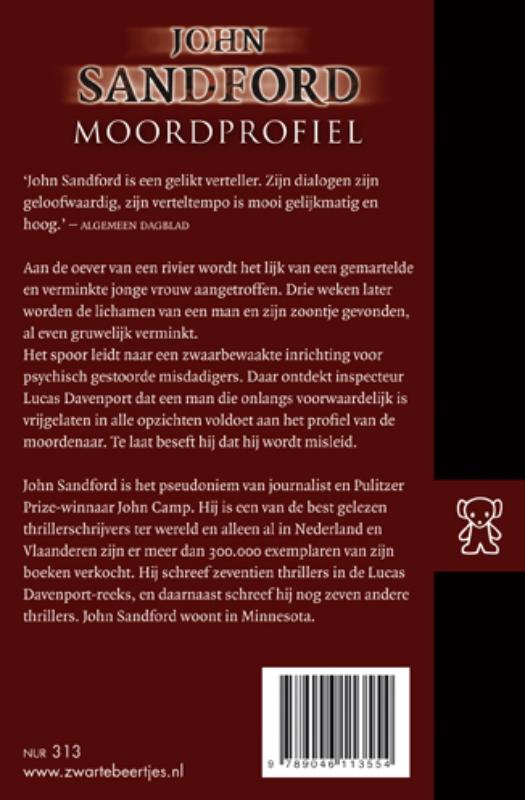 Achterkant van Moordprofiel