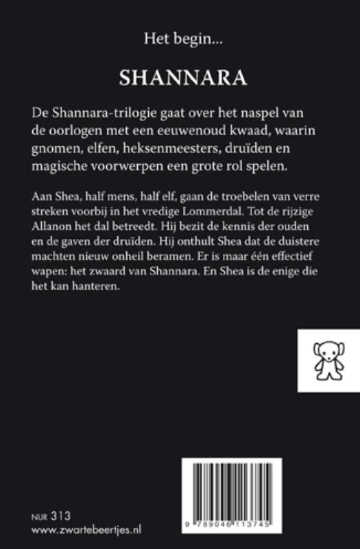 Achterkant van Het zwaard van Shannara