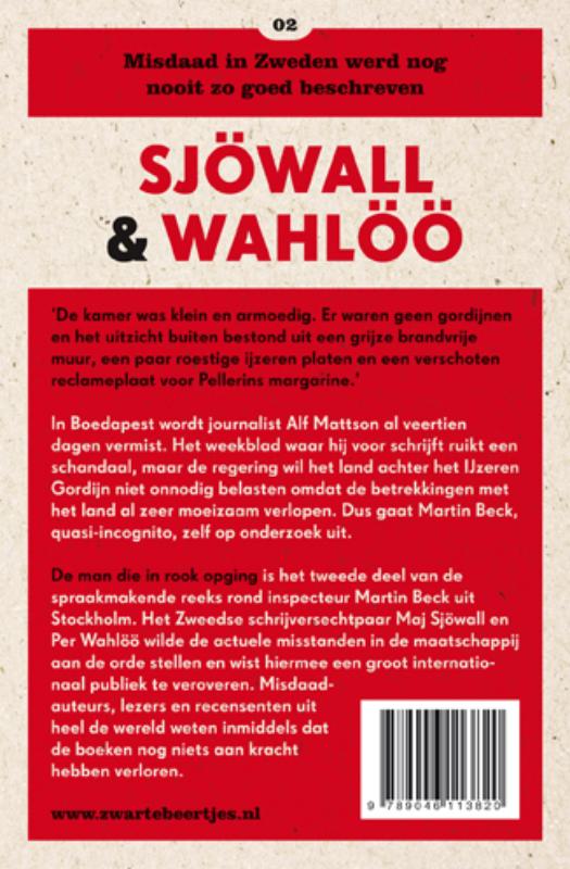 Achterkant van De man die in rook opging