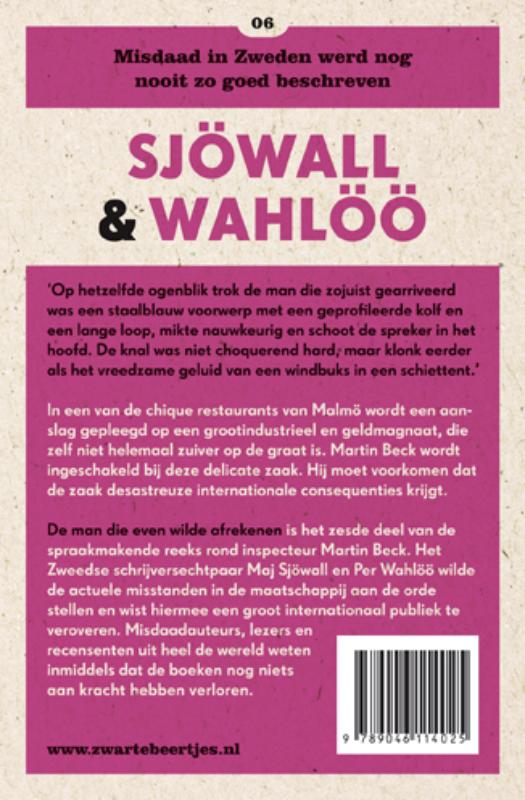 Achterkant van De man die even wilde afrekenen