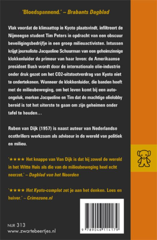 Achterkant van Het Kijoto-complot