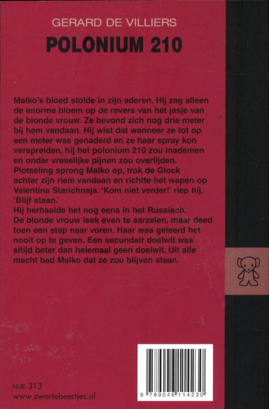 Achterkant van Polonium 210