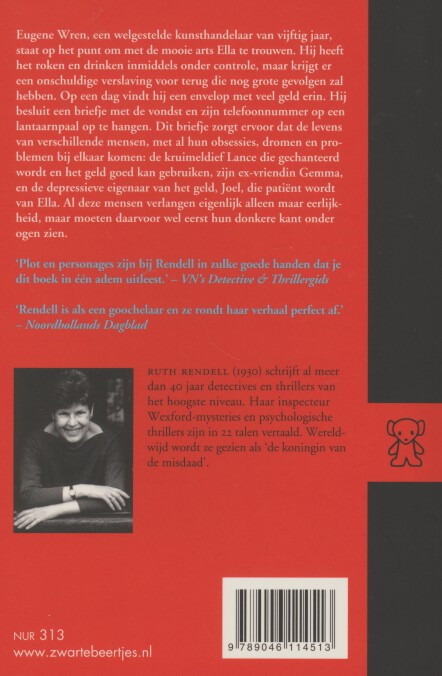 Achterkant van De eerlijke vinder