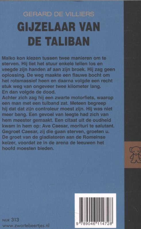 Achterkant van Gijzelaar van de Taliban