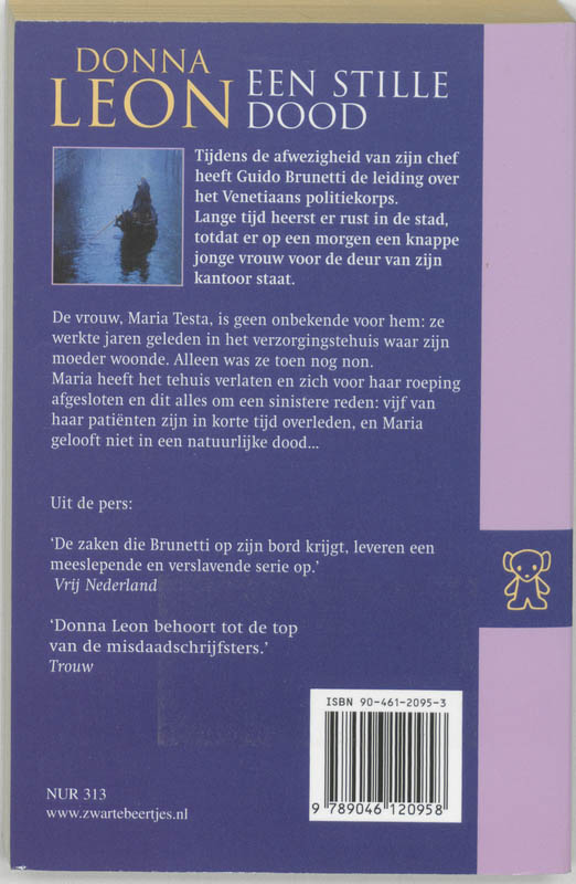Achterkant van Een stille dood