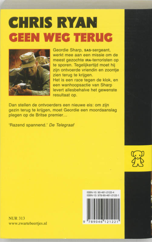 Achterkant van Geen weg terug