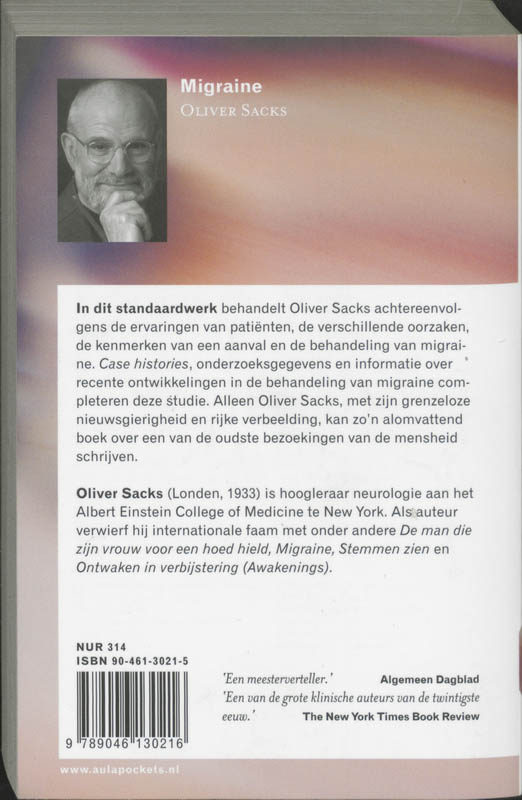Achterkant van Migraine