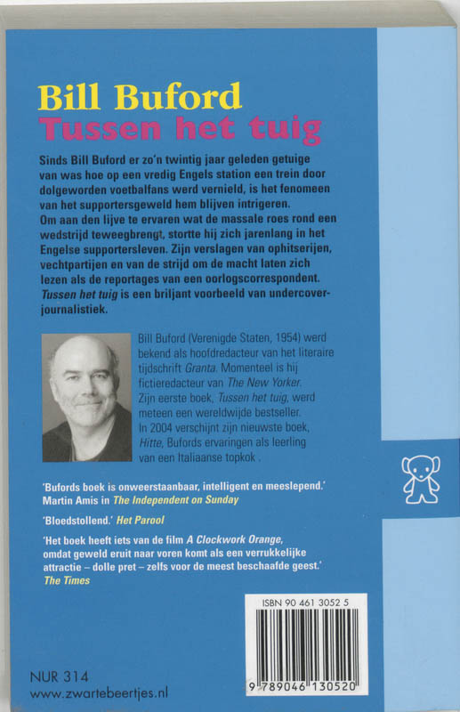 Achterkant van Tussen het tuig
