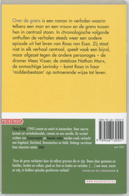 Achterkant van Over de grens
