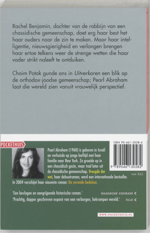 Achterkant van Vreugde der wet