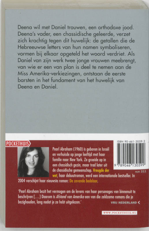 Achterkant van Afstand van Amerika