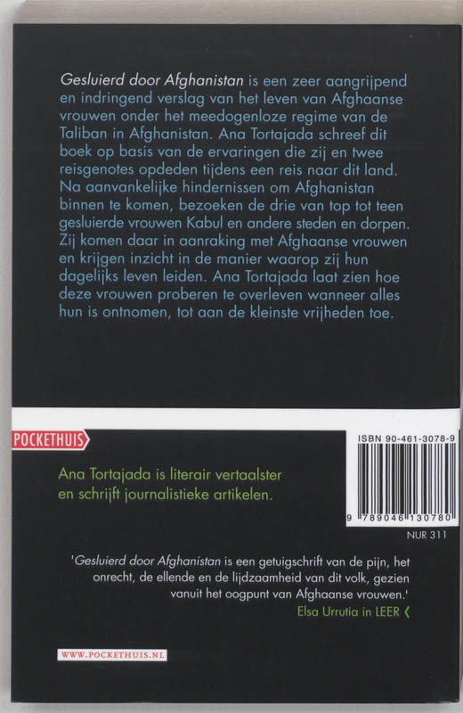 Achterkant van Gesluierd door Afghanistan