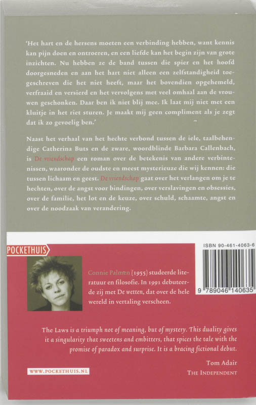Achterkant van De vriendschap